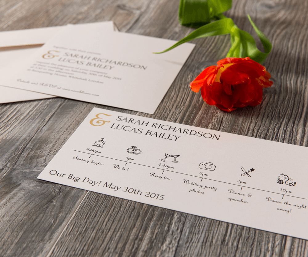 Classic wedding invitation-Central Park Suite