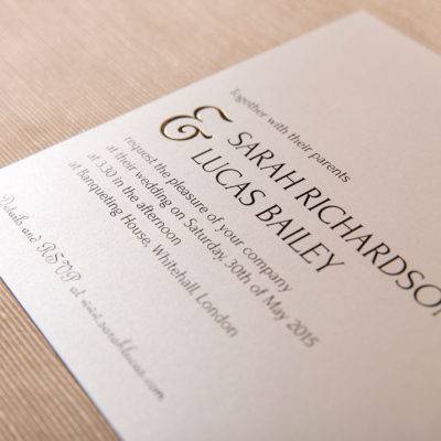 Classic wedding invitation-Central Park 1