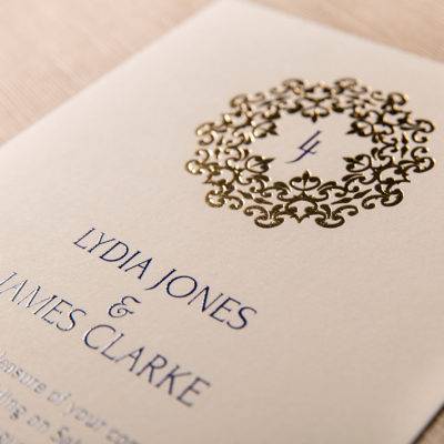 Classic wedding invitation-Madrid 1