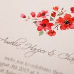 Water Colour wedding invitation- Sakura 3