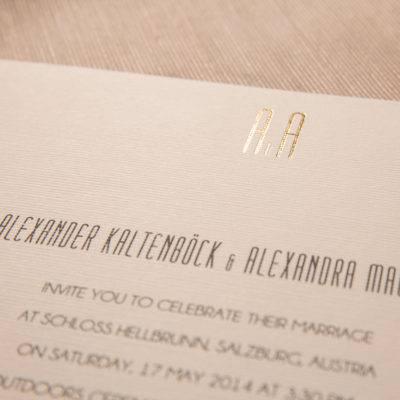 Classic wedding invitation-Salzburg 1