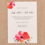 Water Colour wedding invitation- Tea Rose 3