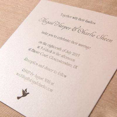 Classic wedding invitation-Hyde Park 1