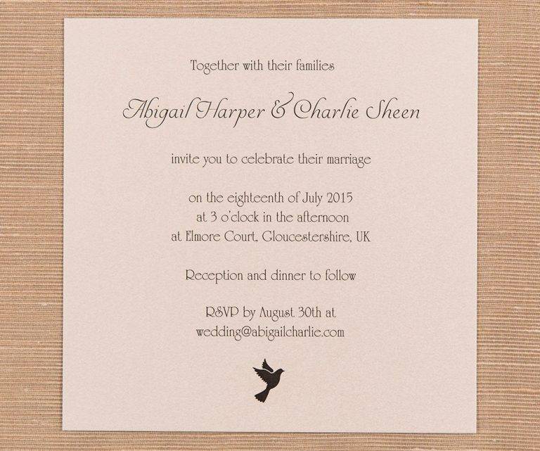 Kensington Classic Wedding Invitation Invites & Co