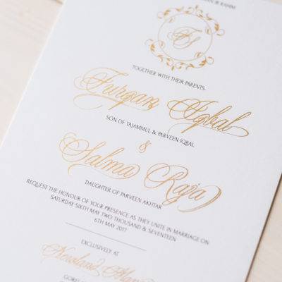 Classic wedding invitation-Salma 2