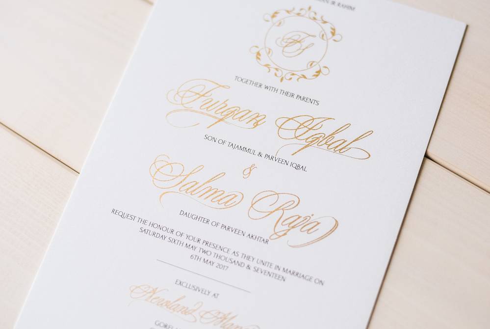 Classic wedding invitation-Salma 2