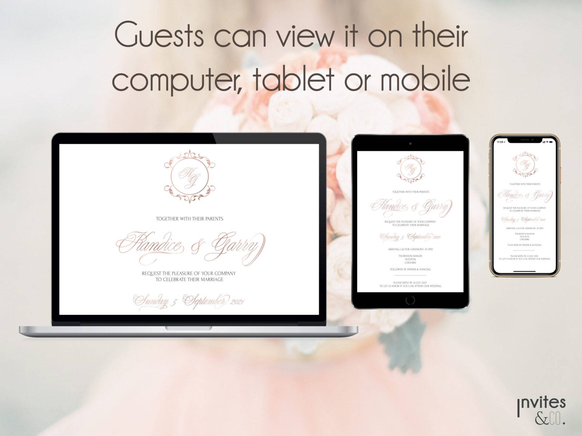 Digital Wedding Invite-Mini website 3