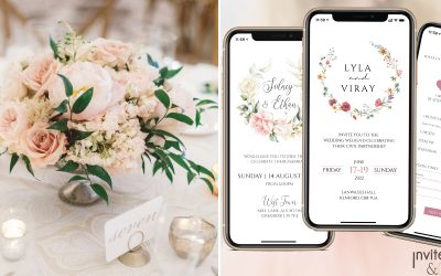 Amazing Floral Mini Websites: Digital Invites and RSVPs with Flower Wreaths