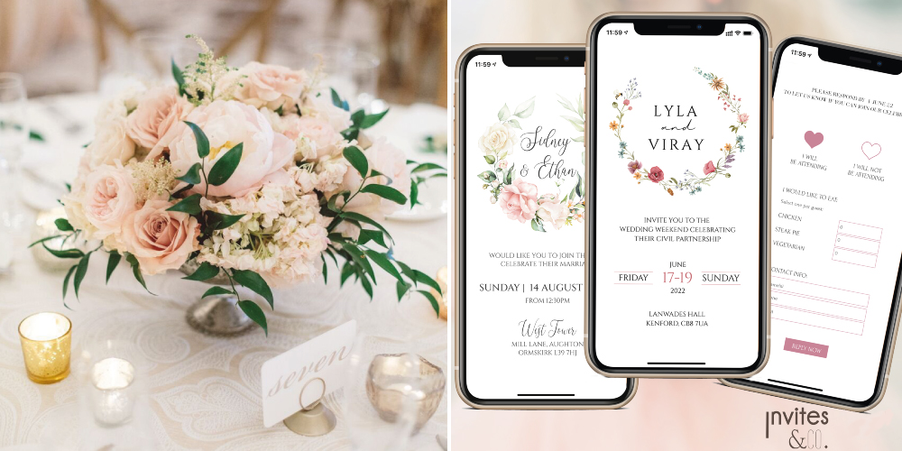 Amazing Floral Mini Websites: Digital Invites and RSVPs with Flower Wreaths