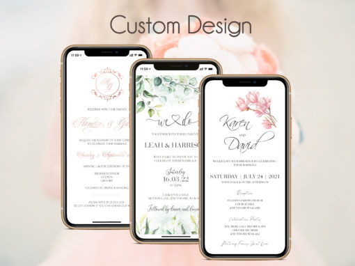 Custom Design for Digital Wedding Invite